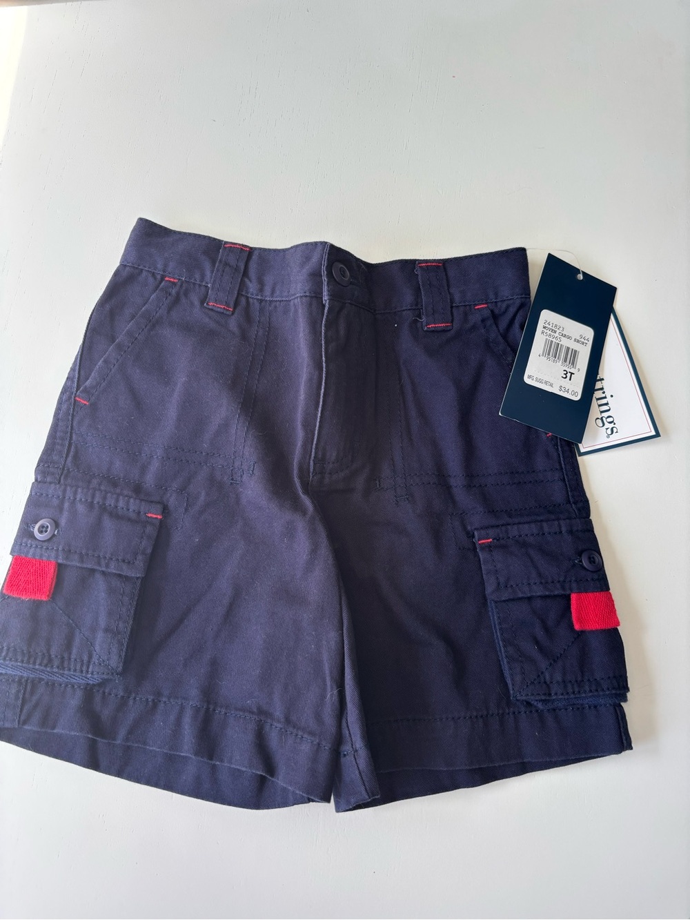 Hartstrings boys cargo navy shorts. NWT! Size 3T